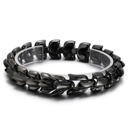 Pulsera De Titanio Con Quilla Multicolor Bañada Al Vacío Para Hombre