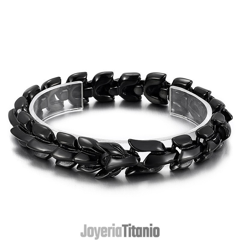 Pulsera De Titanio Con Quilla Multicolor Bañada Al Vacío Para Hombre