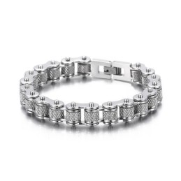 Pulsera De Titanio De Moda Masculina De Rock And Roll Y Hip Hop