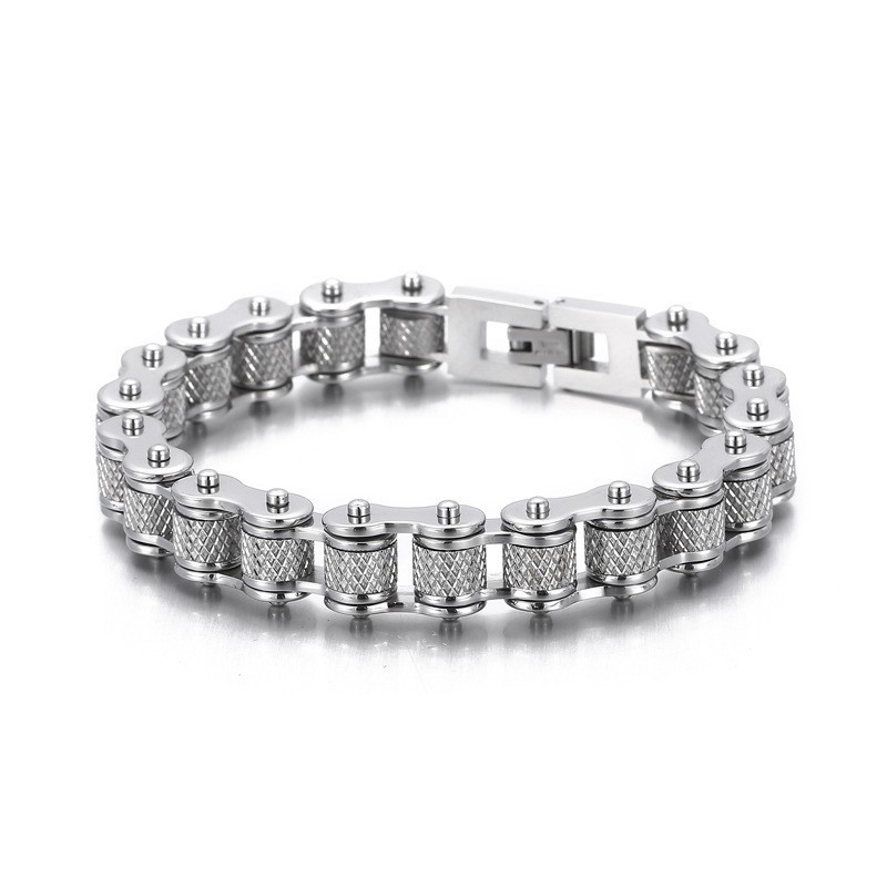 Pulsera De Titanio De Moda Masculina De Rock And Roll Y Hip Hop Pulsera De Titanio De Moda Masculina De Rock And Roll Y Hip Hop