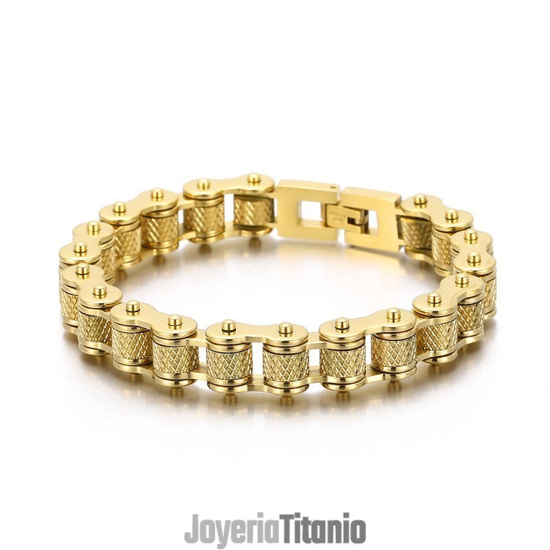 Pulsera De Titanio Estilo Rock Hip Hop Para Hombre