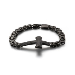 Pulsera De Titanio Para Hombre Con Diseño Popular De Moda Callejera Y Cadena Cruzada
