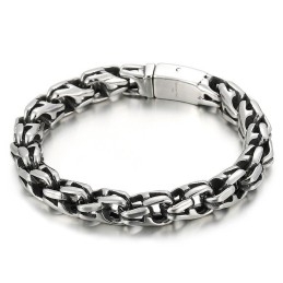 Pulsera De Titanio Popular Con Diseño Generoso Y Moderno Vintage