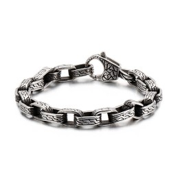 Pulsera De Calavera De Titanio, Elegante Pulsera De Motociclista Fantasma, Joyería De Titanio