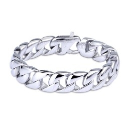 Pulsera De Titanio Ennegrecido Para Hombre, Cadena Para Hombre