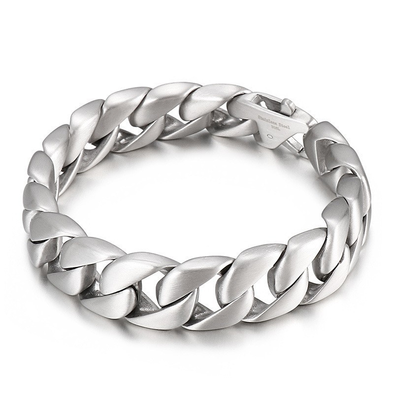 Pulsera De Titanio Negro Para Hombre, Cadena Para Hombre Pulsera De Titanio Negro Para Hombre, Cadena Para Hombre