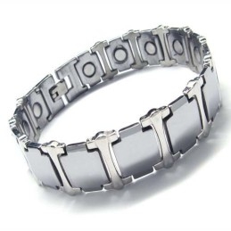 Pulsera Gruesa De Carburo De Tungsteno Para Hombre De 16 Mm De Ancho