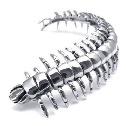 Pulsera De Titanio Para Hombre Con Diseño De Ciempiés Del Zoológico