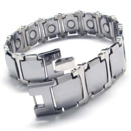 Pulsera Gruesa De Carburo De Tungsteno Para Hombre De 16 Mm De Ancho