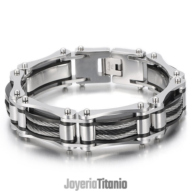 Pulsera De Titanio Para Hombre Con Diseño De Cuerda De Cáñamo Y Alambre De Acero De Estilo Simple Y Moderno.