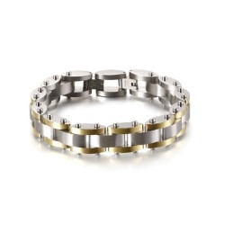 Pulsera De Titanio Con Textura Pesada Para Hombre