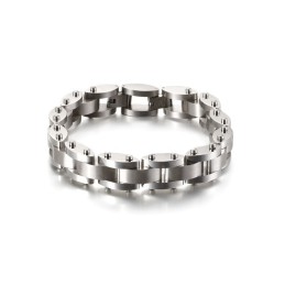 Pulsera De Titanio Con Textura Pesada Para Hombre