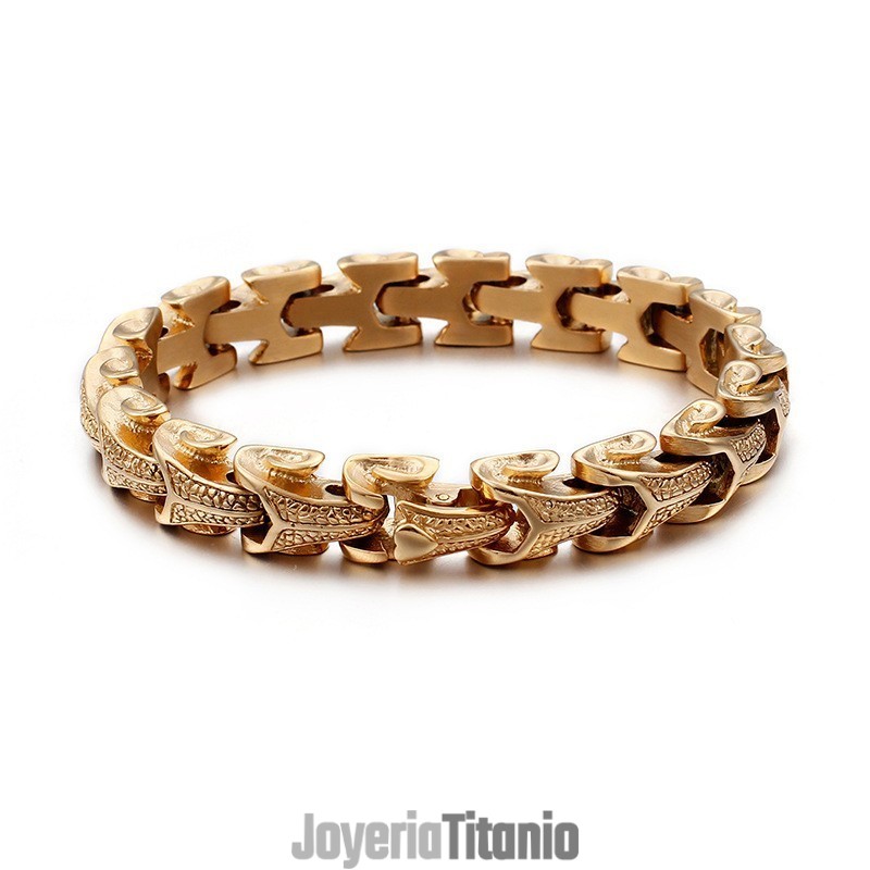 Pulsera De Titanio Con Diseño De Escamas De Dragón Para Hombre, Estilo Vintage, Chapada En Plata. Pulsera De Titanio Con Diseño De Escamas De Dragón Para Hombre, Estilo Vintage, Chapada En Plata.