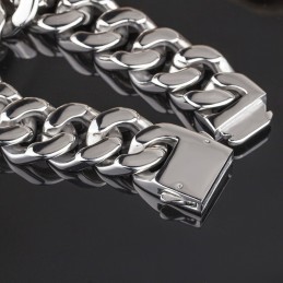 Pulsera De Titanio Pulido Para Hombre