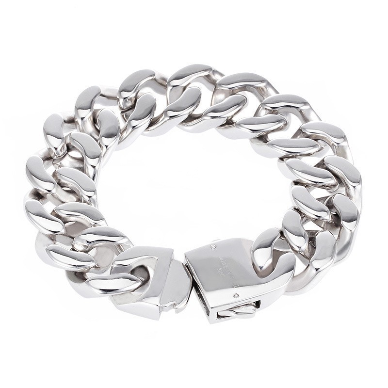 Pulsera De Titanio Pulido Para Hombre Pulsera De Titanio Pulido Para Hombre