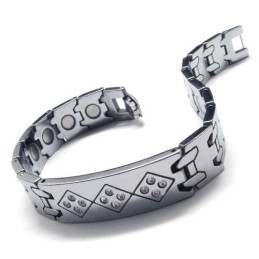 Pulsera De Carburo De Tungsteno De 12 Mm De Ancho Con Diamantes Para Hombre