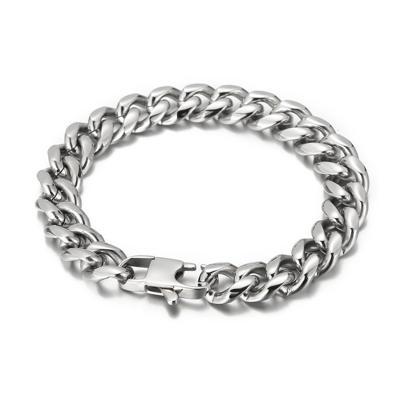 Pulsera De Titanio Encriptado Con Baño De Moda Para Hombre