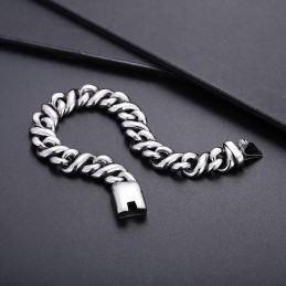 Pulsera De Titanio Elegante Y Pulida Para Hombre.