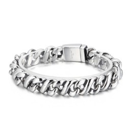 Pulsera De Titanio Elegante Y Pulida Para Hombre.