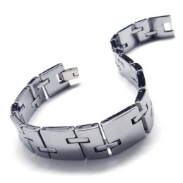Pulsera Gruesa De Carburo De Tungsteno Para Hombre, De 12 Mm De Ancho, Estilo Nuevo