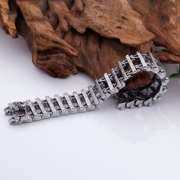 Pulsera De Titanio Con Quilla Retro Chic Para Hombre