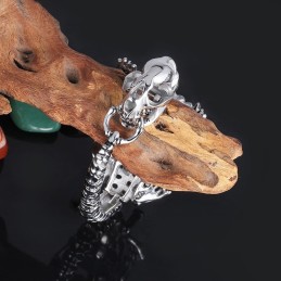 Pulsera De Titanio Estilo Dinosaurio Chic, Retro Y Exagerado Para Hombre