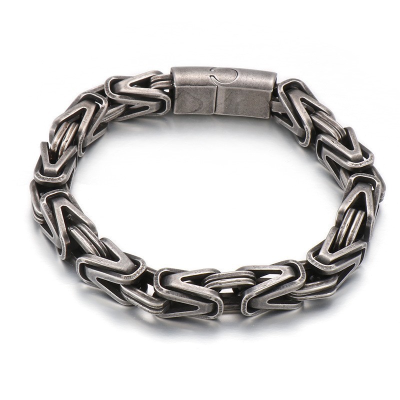 Pulsera De Titanio Con Forma De V De Estilo Hip Hop Y Rock Para Hombre Pulsera De Titanio Con Forma De V De Estilo Hip Hop Y Rock Para Hombre