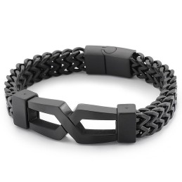 Pulsera De Titanio Para Hombre Con Gafas De Hip Hop