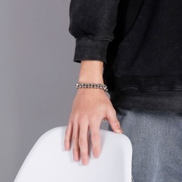 Pulseras De Titanio Retro Populares Para Hombre Con Accesorios