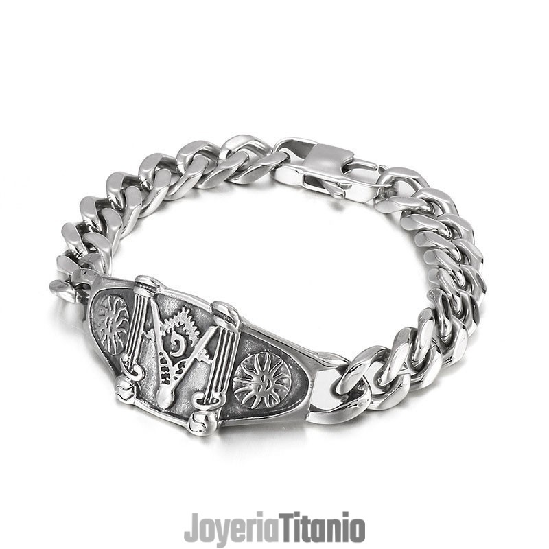 Pulsera De Titanio De Moda Para Hombre
