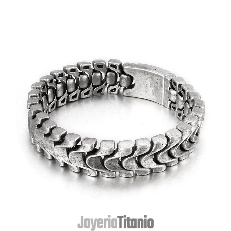 Pulsera Vintage De Titanio Con Hueso De Dragón Para Hombre Pulsera Vintage De Titanio Con Hueso De Dragón Para Hombre