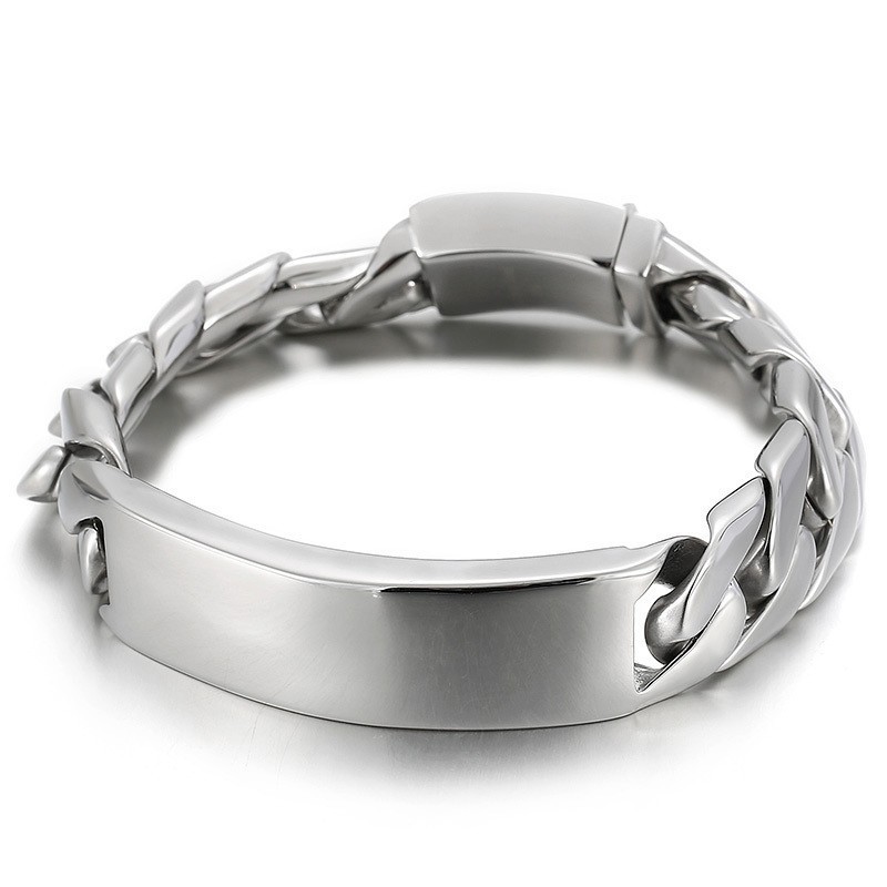 Pulsera De Titanio Para Hombre, Estilo Hip Hop