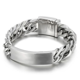 Pulsera De Titanio Para Hombre, Estilo Hip Hop