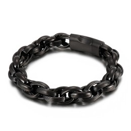 Pulsera De Cadena De Titanio Con Doble Anillo De Vacío Simple Y Junta Tórica