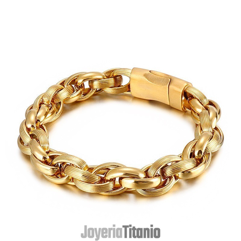 Pulsera De Titanio Con Doble Anillo De Vacío Simple