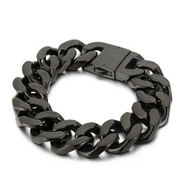 Pulsera De Titanio Negro Joyería De Titanio De Moda