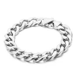 Pulsera Plana De Titanio De Dos Caras Para Hombre Con Baño De Oro De 18 Quilates