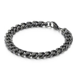 Pulsera Vintage De Titanio Cepillado Para Hombre