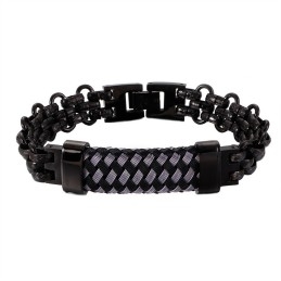 Pulsera De Titanio Vintage Popular Para Hombre Con Símbolo Doblado