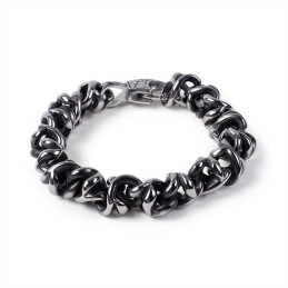 Pulseras Alternativas Y Elegantes Para Hombre. Pulseras Geniales De Calavera De Titanio.