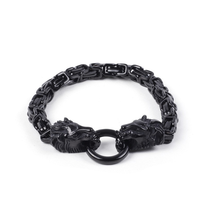 Pulsera De León Pequeño Con Cadena De Emperador Para Hombre De Cross Border Pulsera De León Pequeño Con Cadena De Emperador Para Hombre De Cross Border