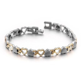 Pulseras De Titanio Con Imán De Bilis Negra Para Hombre Y Mujer, Ideales Como Regalo.