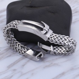 Pulsera De Titanio Para Hombre Shake The Same Axe Bent