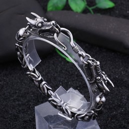 Pulsera De Titanio Con Gancho Y Diseño Moderno Y Chic Para Hombre