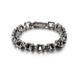 Pulsera De Titanio Cuadrada Irregular Para Hombre