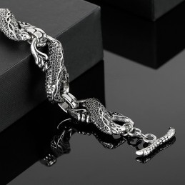 Pulsera De Dragón De Titanio Para Hombre