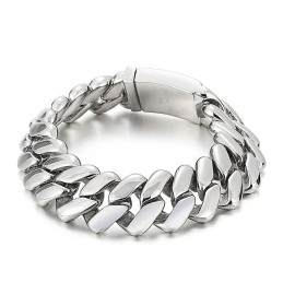 Pulsera De Titanio Con Forma De Diamante Chic Wind