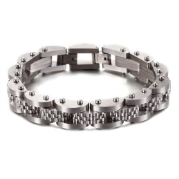 Pulsera De Cadena De Bicicleta De Titanio Para Hombre Con Correa