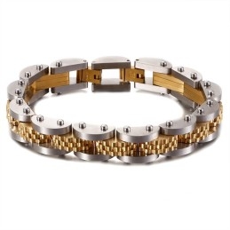 Pulsera De Cadena De Bicicleta De Titanio Para Hombre Con Correa