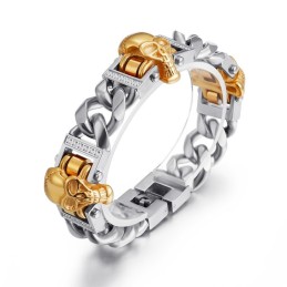 Pulsera De Calavera, Pulsera De Hip Hop, Baile Callejero, Joyería Masculina De Titanio.